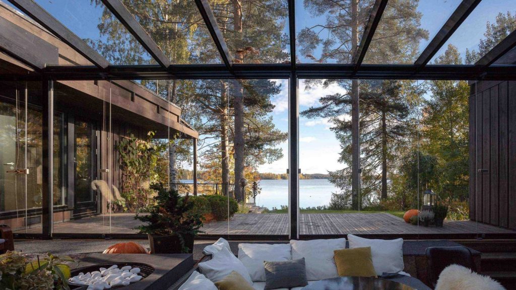 Pergola Room Galaxy Dynafix Hawaii 40 Glass Roof Sunroom with Sliding glass door